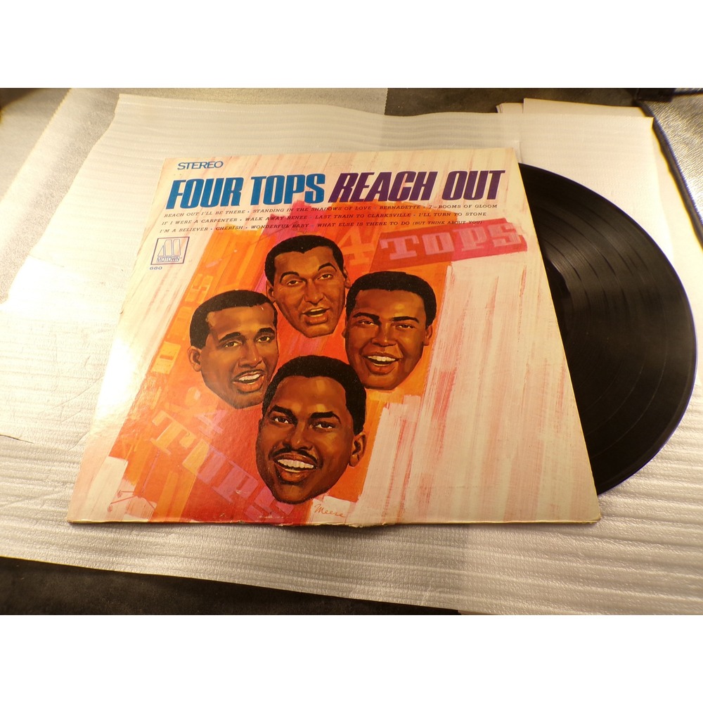 Four Tops Reach Out Vinyl LP Motown 660 Stereo 1967 Soul R&B Record